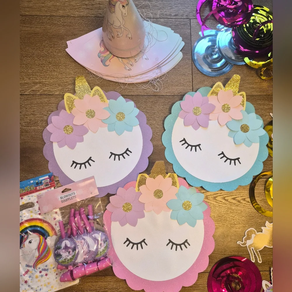 🦄 Unicorn Party Decoration Bundle – Pastel Theme 🦄